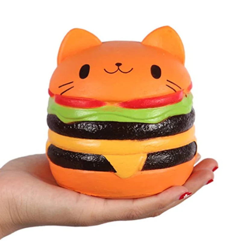 Jumbo Cat Burger Squishy