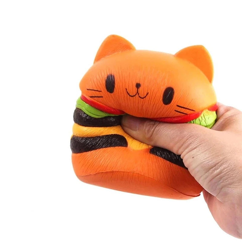 Jumbo Cat Burger Squishy